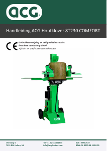 Handleiding ACG 8T230-COMFORT Houtkliever