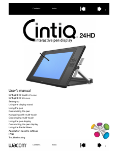 Manual Wacom Cintiq 24HD Touch Pen Display