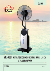 Manuale DCG VE1400T Ventilatore