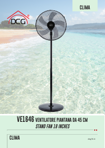 Manuale DCG VE1646 Ventilatore