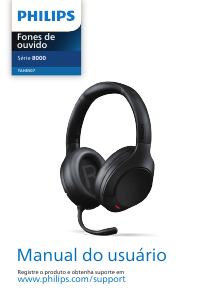 Manual Philips TAH8507BK Auscultador