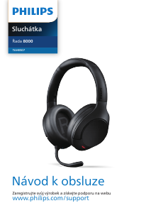 Manuál Philips TAH8507BK Sluchátka