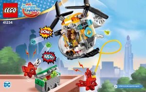 Käyttöohje Lego set 41234 Super Hero Girls Bumblebee-helikopteri