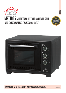 Manuale DCG MBT1025 Forno