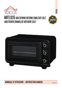Manuale DCG MBT1035 Forno