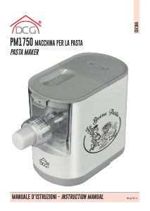 Manuale DCG PM1750 Macchina per pasta