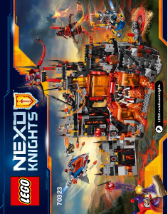 Manual Lego set 70323 Nexo Knights Covil do vulcão de Jestro