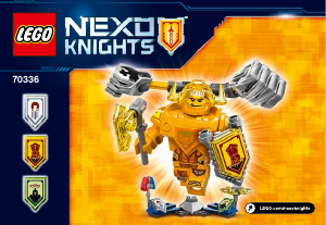 Manual de uso Lego set 70336 Nexo Knights Axl Ultimate