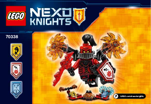 Kullanım kılavuzu Lego set 70338 Nexo Knights Muhteşem general Magmar