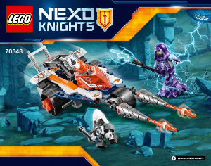 Manual Lego set 70348 Nexo Knights Carro de justa de lança dupla de Lance