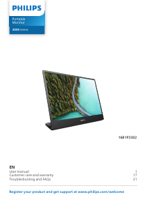 Manual Philips 16B1P3302 LED Monitor