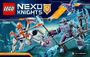 Bruksanvisning Lego set 70359 Nexo Knights Lance mot lynet