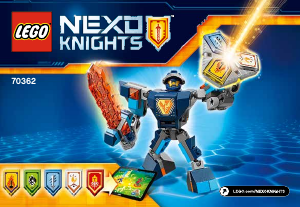 Bruksanvisning Lego set 70362 Nexo Knights Clay i kamprustning