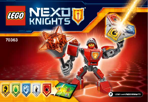 Kullanım kılavuzu Lego set 70363 Nexo Knights Macy'nin savaş zırhı