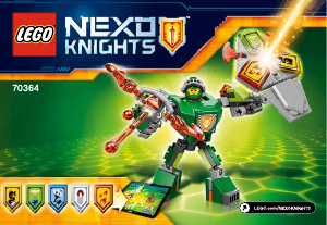 Handleiding Lego set 70364 Nexo Knights Strijdharnas Aaron