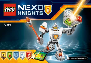 Kullanım kılavuzu Lego set 70366 Nexo Knights Lance'ın savaş zırhı