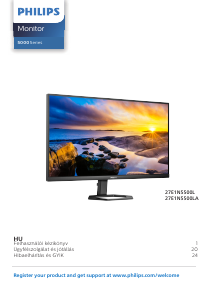 Használati útmutató Philips 27E1N5500LA LED-es monitor