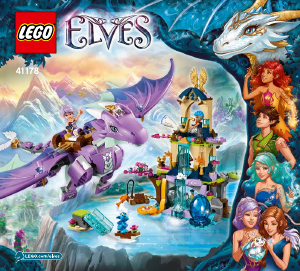 Manual de uso Lego set 41178 Elves Santuario del dragón