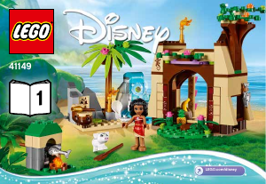 Bruksanvisning Lego set 41149 Disney Princess Vaianas äventyr på ön