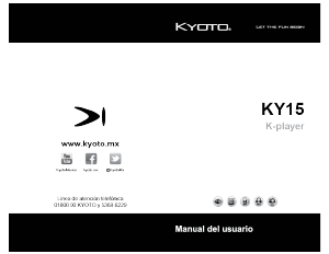 Manual de uso Kyoto KY15 Reproductor de Mp3