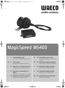 Manual de uso Waeco MagicSpeed MS 400 Control de velocidad