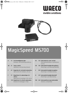 Manuale Waeco MagicSpeed MS 700 Regolatore di velocità