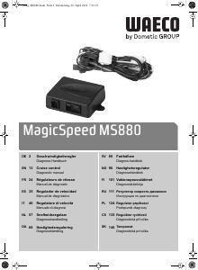 Bruksanvisning Waeco MagicSpeed MS 880 Fartsholder