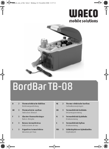 Handleiding Waeco BordBar TB 08 Koelbox