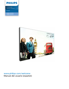 Manual de uso Philips 55BDL4007X Televisor de LED