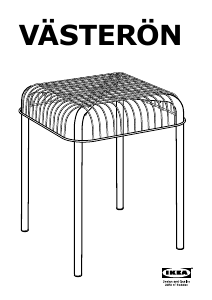 Manuale IKEA VASTERON Sgabello