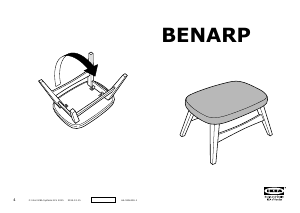 Bruksanvisning IKEA BENARP Fotskammel