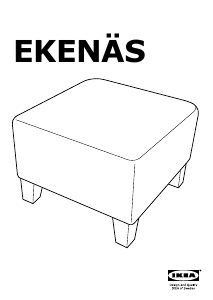 Priručnik IKEA EKENAS Podnožje za noge