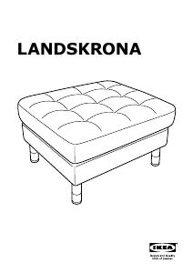 Руководство IKEA LANDSKRONA Скамейка для ног