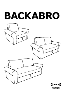 Hướng dẫn sử dụng IKEA BACKABRO (168x88x71) Giường ban ngày