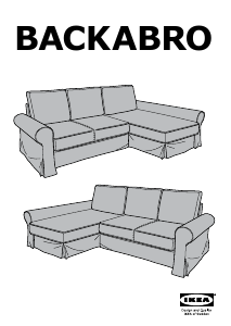 Bedienungsanleitung IKEA BACKABRO (248x150x71) Schlafsofa