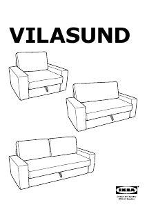 Brugsanvisning IKEA VILASUND (162x88x71) Sovesofa
