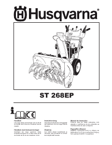 Bruksanvisning Husqvarna ST 268EP Snöslunga