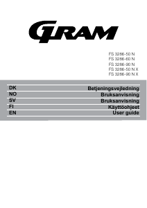 Bruksanvisning Gram FS 3286-50 N Fryser