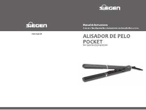 Manual de uso Siegen SG-3403 Plancha de pelo