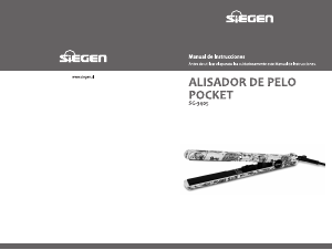 Manual de uso Siegen SG-3405 Plancha de pelo