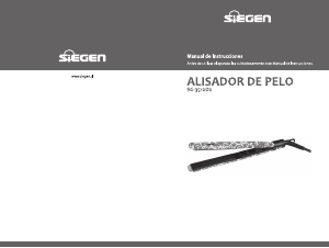 Manual de uso Siegen SG-3512D2 Plancha de pelo