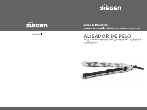 Manual de uso Siegen SG-3520D11 Plancha de pelo