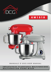 Manuale DCG KM1510R-1 Impastatrice planetaria