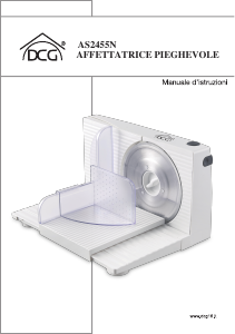 Manuale DCG AS2455N Affettatrice