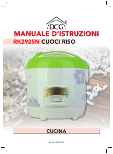 Manuale DCG RK2925N Fornello di riso