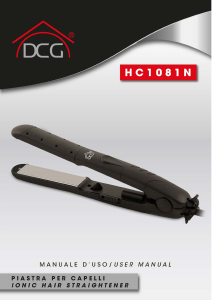 Manuale DCG HC1081N Piastra per capelli