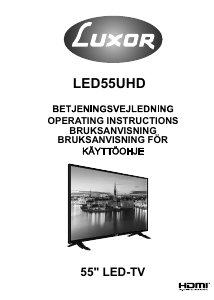 Brugsanvisning Luxor LED55UHD LED TV