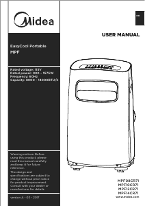 Manual Midea MPF08CR71 Air Conditioner