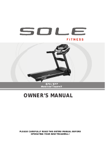 Handleiding Sole Fitness S77 Loopband