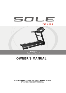 Handleiding Sole Fitness S73 Loopband